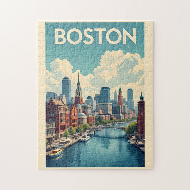 Puzzle Boston Massachusetts (Vertical)