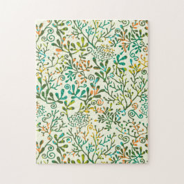 Puzzle Botanical Leaves Greenery Natural