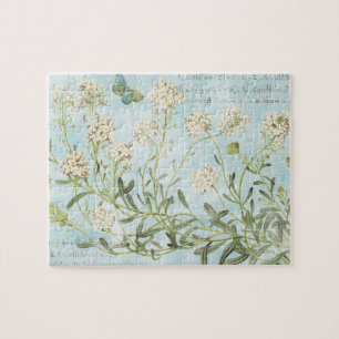 Puzzle Botánico azul