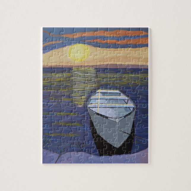 Puzzle Bote por Shore Canvas Art (Vertical)