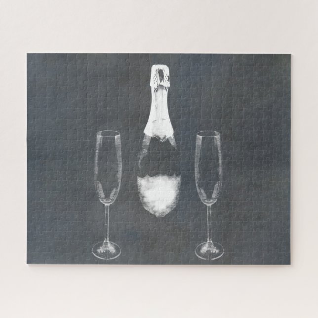 Puzzle Botella de champán (Horizontal)