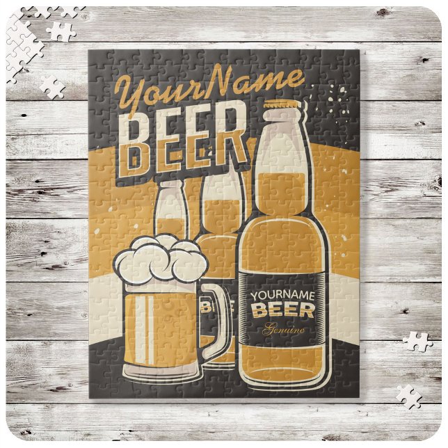 Puzzle Botella personalizada de cerveza Sudsy Mug Breve B (Subido por el creador)