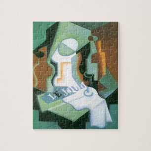 Puzzle Botella y Frutero de Juan Gris, Cubismo Vintage