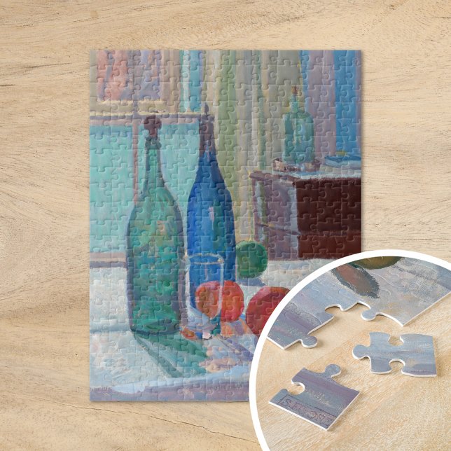 Puzzle Botellas azules y verdes y Naranjas | Spencer Gore (Subido por el creador)