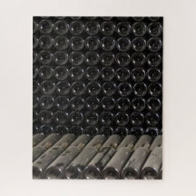 Botellas de vino apiladas