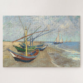 Puzzle Botes de pesca en la playa de Vincent Van Gogh