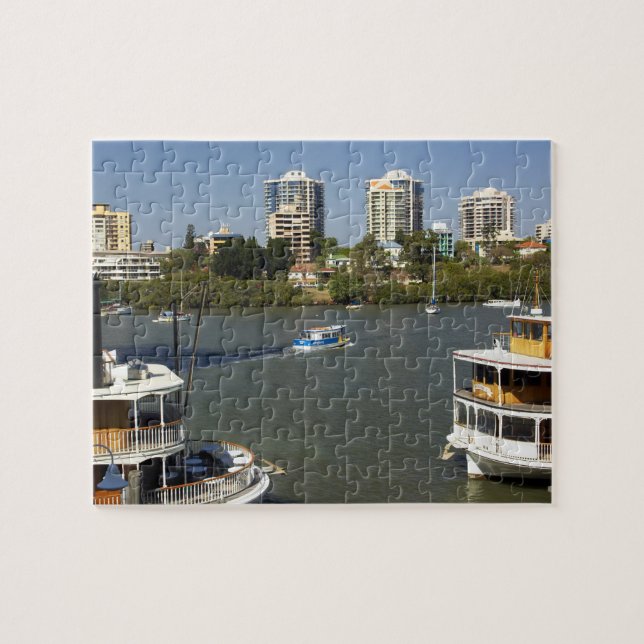Puzzle Botes de vapor, río Brisbane, Brisbane, (Horizontal)