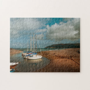 Puzzle Botes en Porlock Weir Photograph