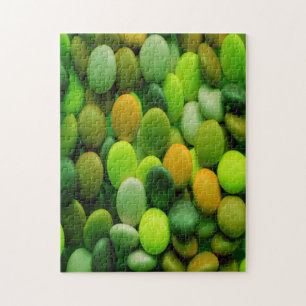 Puzzle Botones Candy verde
