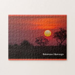 Puzzle Botsuana Okavango Delta Sunset