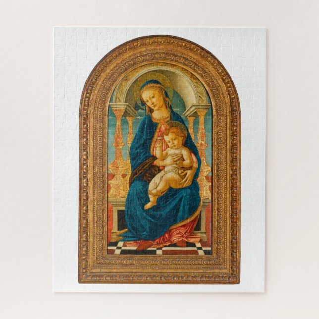 Puzzle Botticelli (1445-1510) Madonna & Child Enthroned (Vertical)