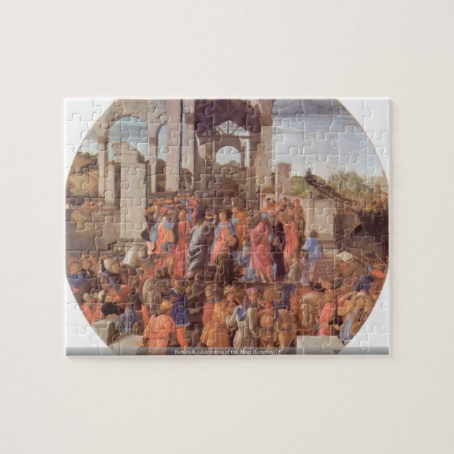 Puzzle Botticelli - adoración de unos de los reyes magos (Horizontal)