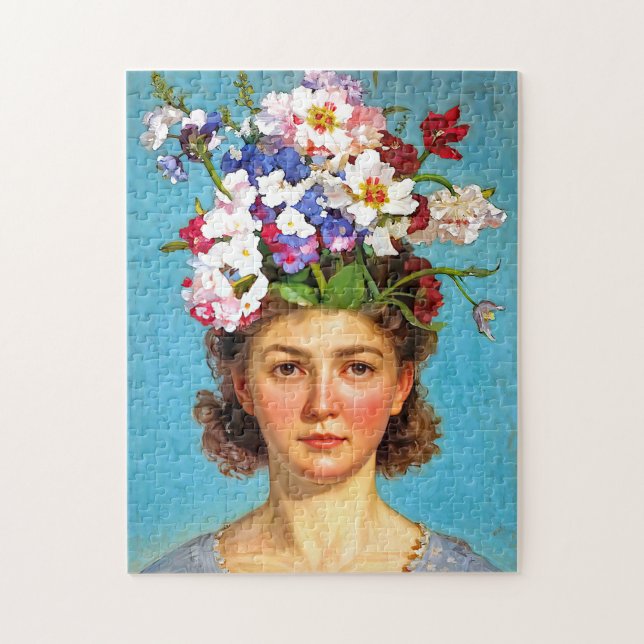 Puzzle "Bouffant floreciente" Anna - Sociedad de Arte y F (Vertical)