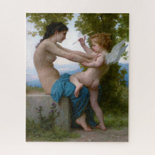 Puzzle Bouguereau "Chica defendiéndose de Cupido"