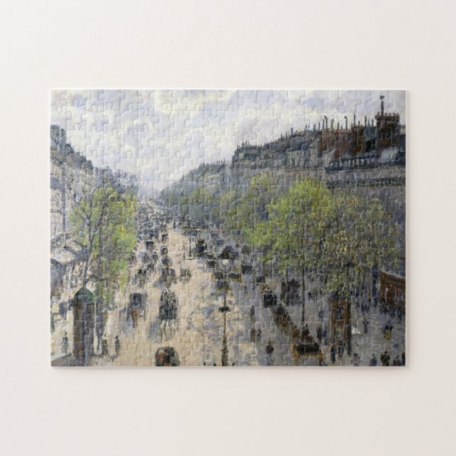 Puzzle Boulevard Montmartre Spring Paris Camille Pissarro (Horizontal)