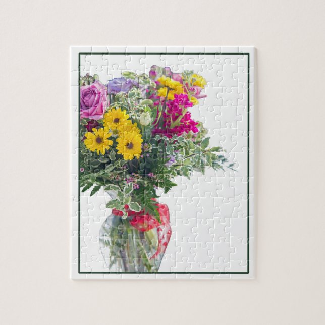 Puzzle Bouquet de flores cortadas (Vertical)