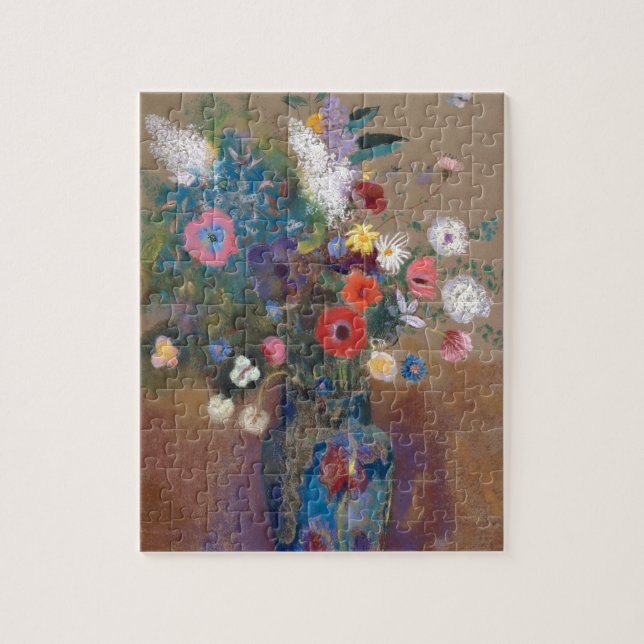 Puzzle Bouquet de flores - Odilon Redon (Vertical)