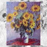 Puzzle Bouquet de girasoles de Claude Monet, arte vintage<br><div class="desc">Bouquet de girasoles (1881) de Claude Monet es una pintura de la vida de estilo floral de estilo impresionista vintage. Flores amarillas florecientes del jardín. Un ramo de girasol de temporada estival en un jarrón. Sobre el artista: Claude Monet (1840-1926) fue fundador del movimiento de pintura impresionista francés, donde la...</div>