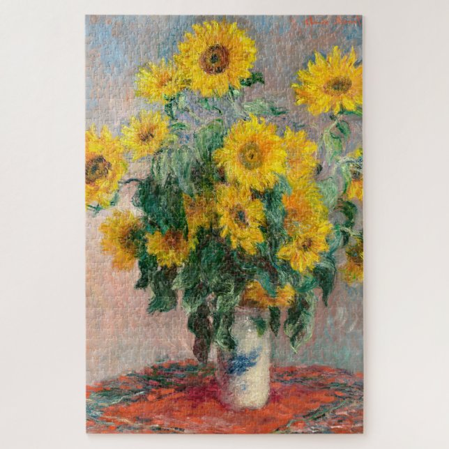 Puzzle Bouquet de girasoles por Monet Impresionist (Vertical)