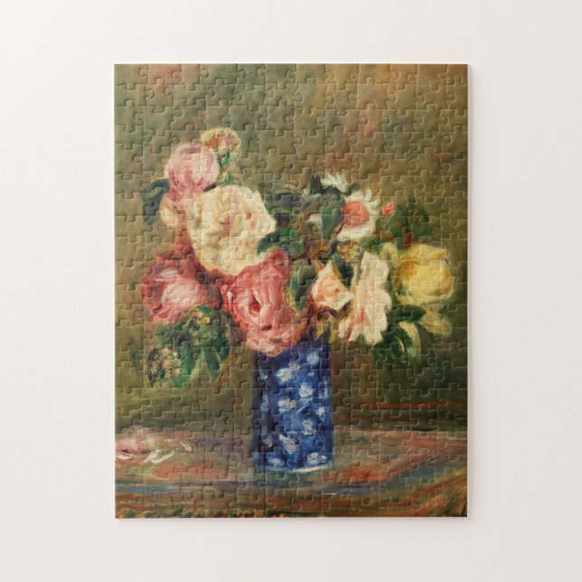 Puzzle Bouquet de Rosas por Renoir Impresionist Painting (Vertical)