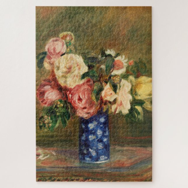 Puzzle Bouquet de Rosas por Renoir Impresionist Painting (Vertical)