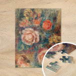 Puzzle Bouquet de Rosas | Renoir<br><div class="desc">Bouquet de Rosas | Bouquet de Rosas (1900) | Obra de arte original del artista impresionista francés Pierre-Auguste Renoir (1841-1919). El bonito cuadro artístico representa una abstracta vida impresionista de flores en hermosos tonos rosa tierra, coral, verde y marrón. Utilice las herramientas de diseño para agregar texto personalizado o personalizar...</div>