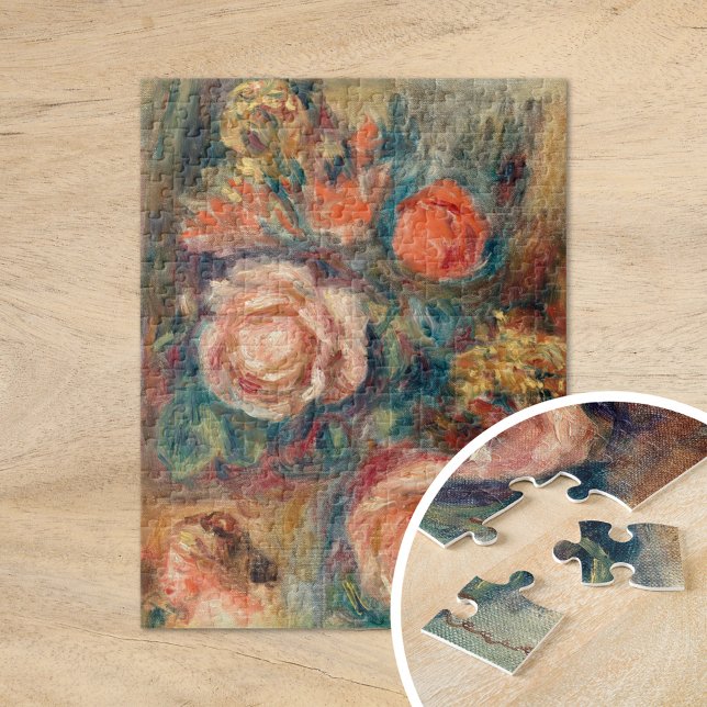 Puzzle Bouquet de Rosas | Renoir (Subido por el creador)