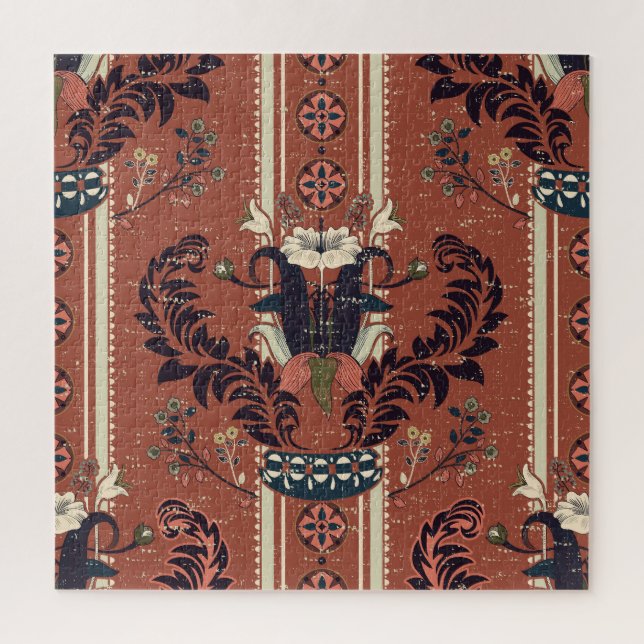 Puzzle Bouquet floral victoriano: Patrón de cosecha ornad (Vertical)