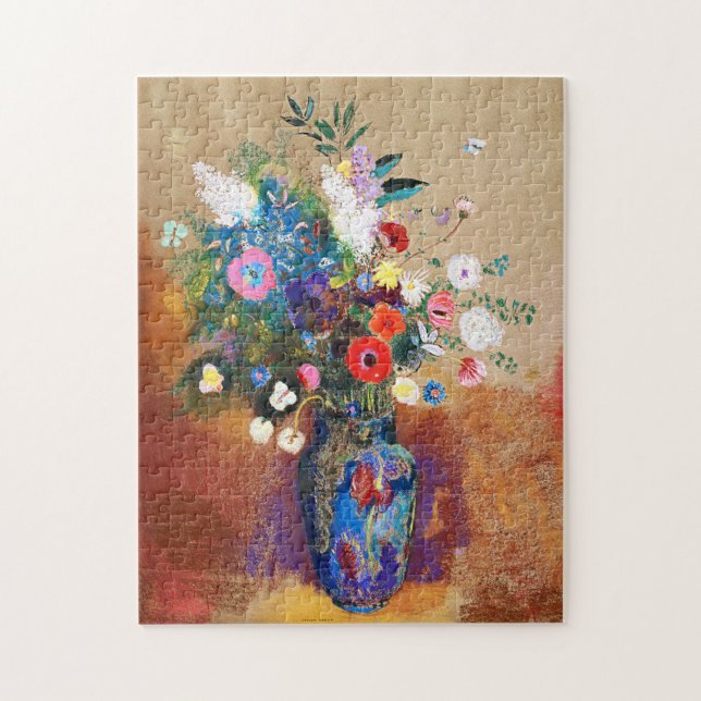 Puzzle Bouquet vintage de flores de Odilon Redon (Vertical)