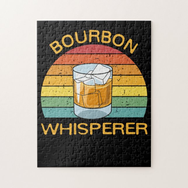 Puzzle Bourbon Whisperer Whiskey Bourbon Drinking Gift (Vertical)
