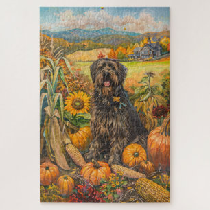 Puzzle Bouvier des Flandre Acción de Gracias de la cosech