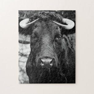 Puzzle Bovino blanco y negro