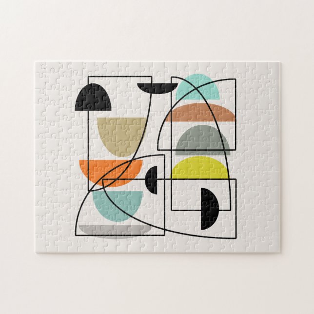 Puzzle "Bowls" modernos de mediados del siglo (Horizontal)