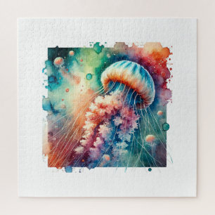 Puzzle Box Jellyfish 050824AREF128 - Watercolor