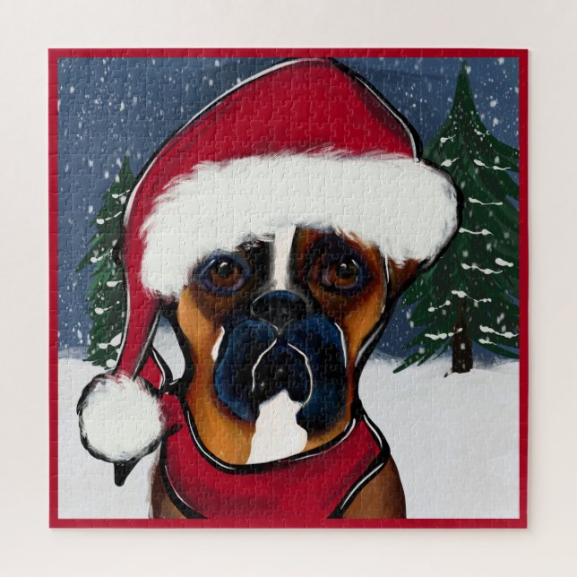 Puzzle Boxer Dog (Vertical)