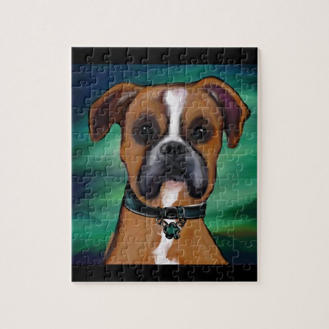 Puzzle Boxer Dog (Vertical)