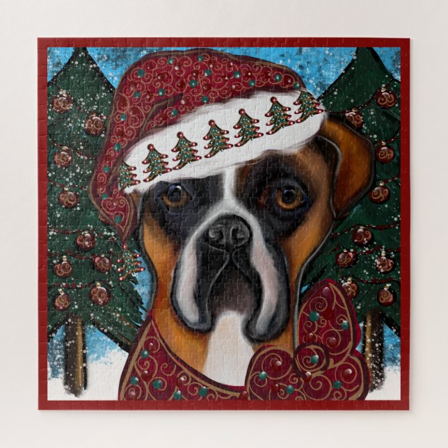 Puzzle Boxer Dog (Vertical)