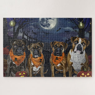 Puzzle Boxer Halloween Spooky