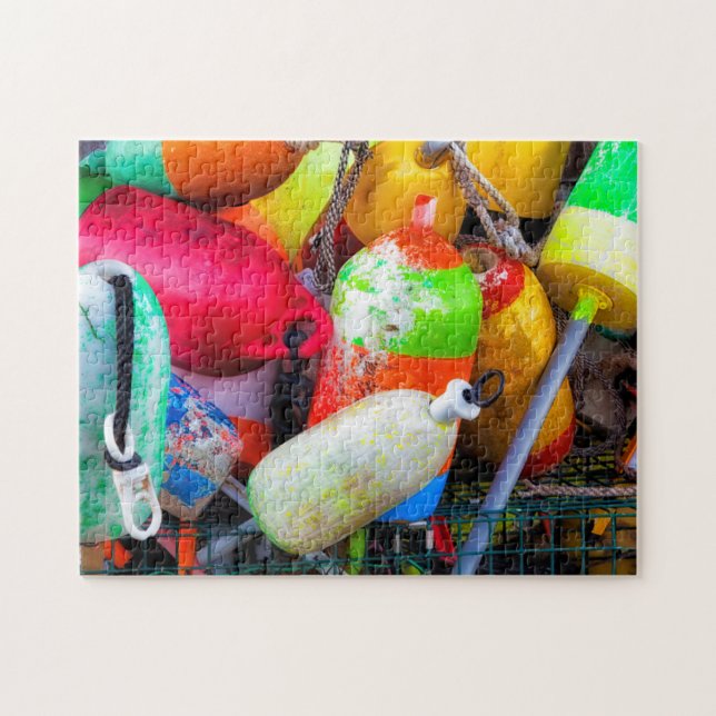 Puzzle Boyas de langosta en Bass Harbor (Horizontal)