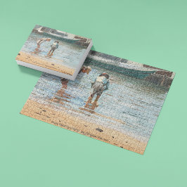 Puzzle Boys Wading (1873) De Winslow Homer