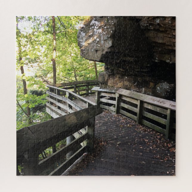 Puzzle brandywine cae en camino de madera (Vertical)