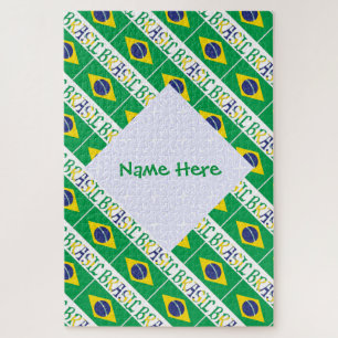 Puzzle Brasil Bandera Brazil Personalizado en mosaico