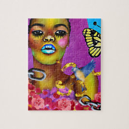 Puzzle Break Free African American Woman Art