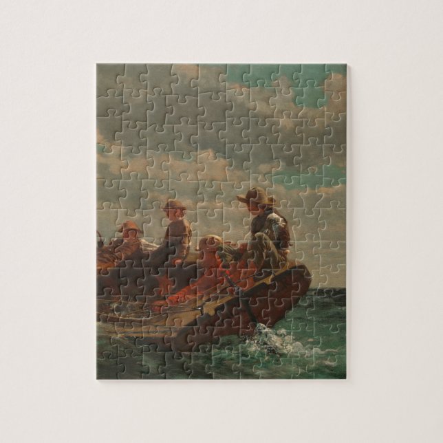 Puzzle Breezing Up (Un viento justo) de Winslow Homer (Vertical)