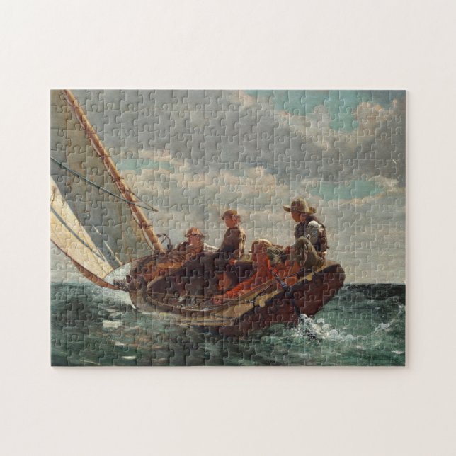 Puzzle Breezing Up (Un Viento Justo) | Winslow Homer (Horizontal)