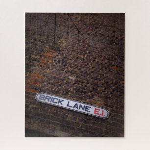 Puzzle Brick Lane - Rótulo de la calle Londres - 16x20 - 