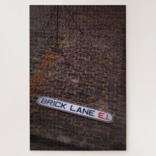 Puzzle Brick Lane - Rótulo de la calle Londres - 20x30 -