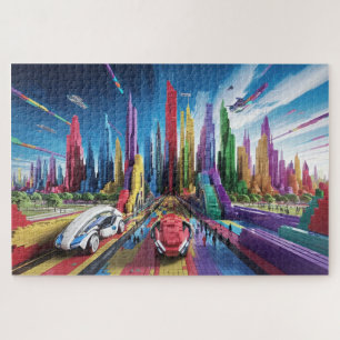Puzzle Bricktopia: Paisaje urbano futurista2