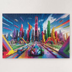 Puzzle Bricktopia: Paisaje urbano futurista3
