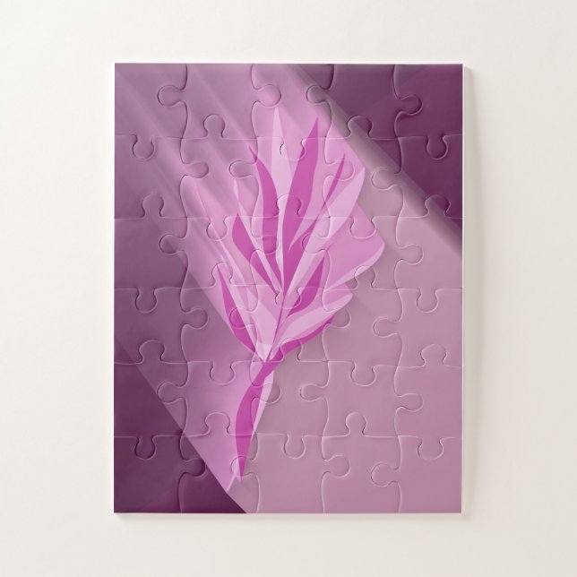 Puzzle Bright flower. (Vertical)